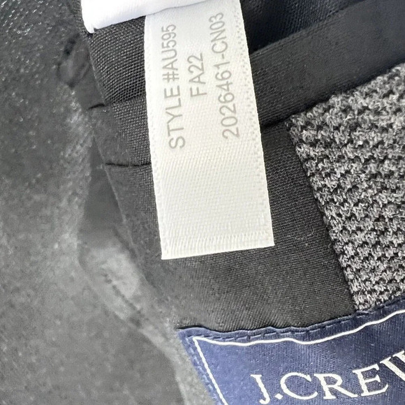 J. Crew Factory Mens Sz XS Thompson Two Button Knit Blazer Jacket Dark Gray NWT - Picture 8 of 9